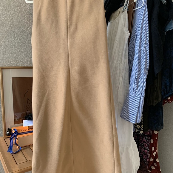 Sleeveless tailored coat - camel - Picture 4 of 7